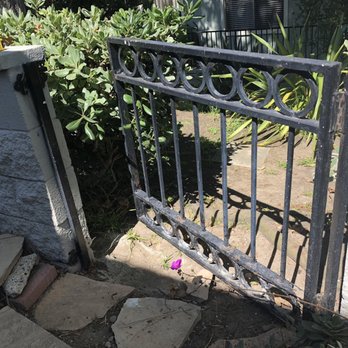 Steve's Iron - Before: Rusty, inoperable tiny gate. - Fences & Gates Near Me - San Clemente, California Steve's Iron - Before: Rusty, inoperable tiny gate. - Fences & Gates Near Me - San Clemente, California