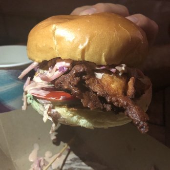 Frying Pan NYC - Fried chicken sandwich - Bars Near Me - New York, New York