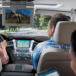 Mobile Car Pro - Drop down DVDs - entertainment for the long haul.