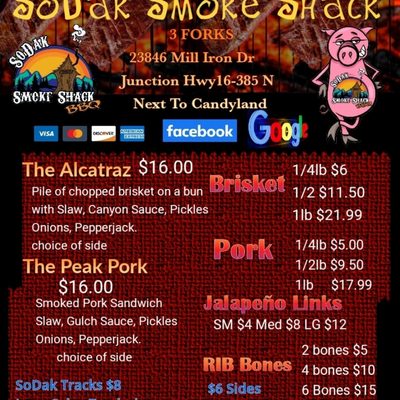 Menu photo 2 Sodak Smoke Shack Rapid City, SD