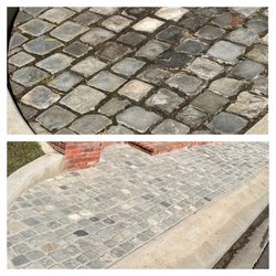 Laguna Brick & Stone - Cobblestone restoration. Peppertree Hill.