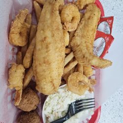 Casa Seafood - Flounder, shrimp & fries
