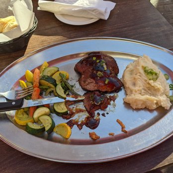 Saddle Ranch - Tri tip combo with mashed potatoes and seasonal vegetables . I highly recommend it. The staff is exceptional and service is great as well. - Steakhouses Near Me - Orange, California Saddle Ranch - Tri tip combo with mashed potatoes and seasonal vegetables . I highly recommend it. The staff is exceptional and service is great as well. - Steakhouses Near Me - Orange, California