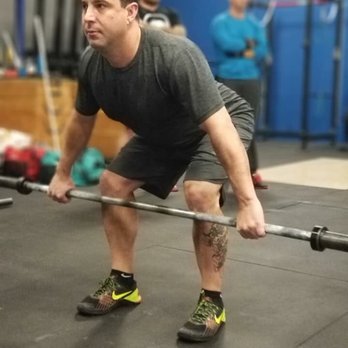 CrossFit Monroe - Coach Mike cleaning up his barbell movements - Interval Training Gyms Near Me - Monroe, Washington