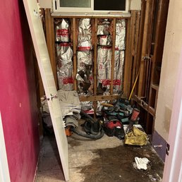Rotten sub flooring -demo of bathroom