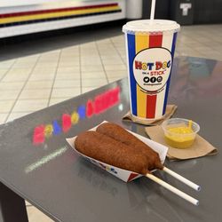Hot Dog on a Stick - Two deef dogs & regular lemonade
