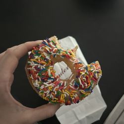 Flanders Donut & Bake Shop - Glazed with sprinkles