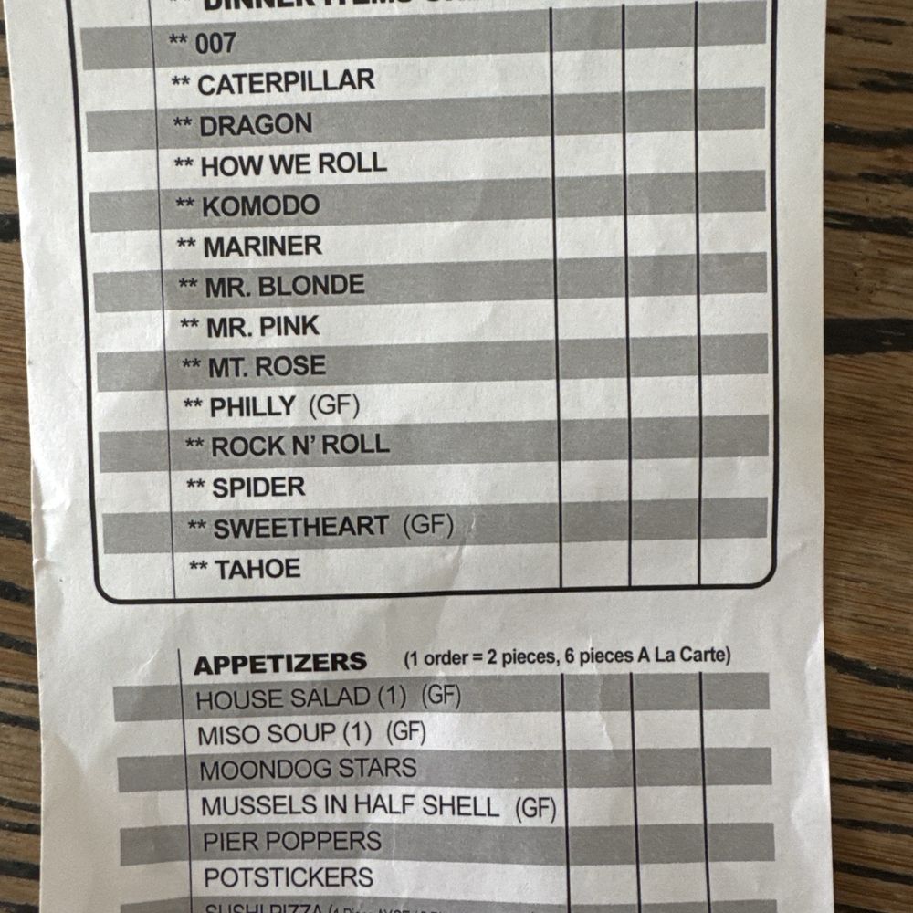 Sushi Pier - Gluten free menu as of summer 2025 - Sushi Bars Near Me - Reno, Nevada Sushi Pier - Gluten free menu as of summer 2025 - Sushi Bars Near Me - Reno, Nevada