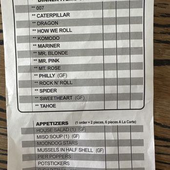 Sushi Pier - Gluten free menu as of summer 2025 - Sushi Bars Near Me - Reno, Nevada Sushi Pier - Gluten free menu as of summer 2025 - Sushi Bars Near Me - Reno, Nevada