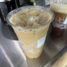 Coconut Carmel iced with oat milk