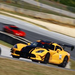 Lange Eye Institute - Dr Lange out in front at a race in his Fortifeye Viper at Road Atlanta speedway
