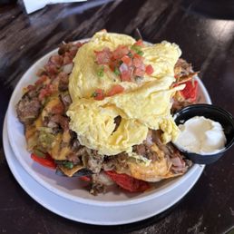 Oink Breakfast Nachos Oink Breakfast Nachos