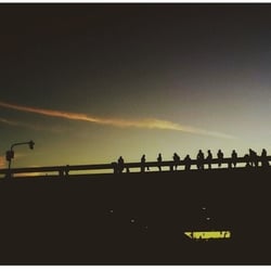 Rodoviária do Plano Piloto - Plataforma superior no pôr do sol