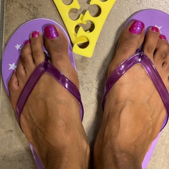 Omnia Nail Spa - Pretty in magenta. Bela provided me flip-flops since I did not have my own. - Hair Removal Near Me - Glen Mills, Pennsylvania Omnia Nail Spa - Pretty in magenta. Bela provided me flip-flops since I did not have my own. - Hair Removal Near Me - Glen Mills, Pennsylvania
