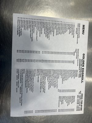 Menu photo 2 The Golden Eggroll Jacksonville, FL Menu photo 2 The Golden Eggroll Jacksonville, FL