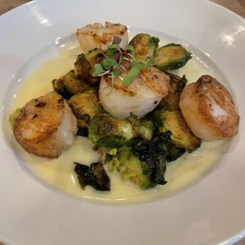 Salt on Mass - Pan seared scallops & Brussels sprouts - Seafood Near Me - Indianapolis, Indiana Salt on Mass - Pan seared scallops & Brussels sprouts - Seafood Near Me - Indianapolis, Indiana