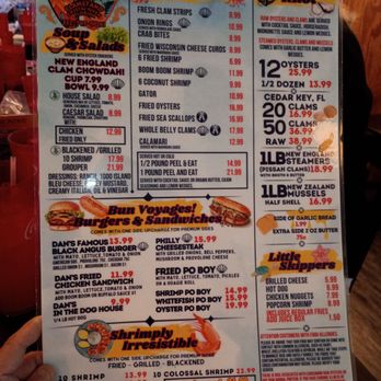 Dan's Clam Stand - Menu - Seafood Near Me - Crystal River, Florida Dan's Clam Stand - Menu - Seafood Near Me - Crystal River, Florida