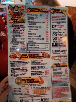 Menu photo 3 Dan's Clam Stand Crystal River, FL Menu photo 3 Dan's Clam Stand Crystal River, FL