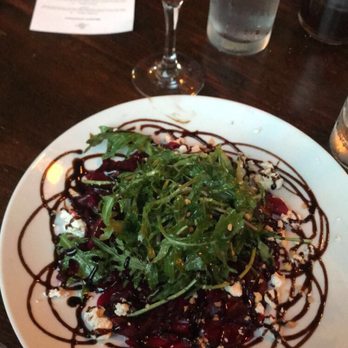 Finch & Fifth - The beet salad: arugula, beets, goat cheese, and balsamic glaze. The best combination I've ever had in my life! - Bars Near Me - Augusta, Georgia Finch & Fifth - The beet salad: arugula, beets, goat cheese, and balsamic glaze. The best combination I've ever had in my life! - Bars Near Me - Augusta, Georgia