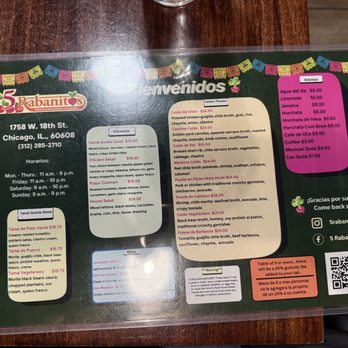 5 Rabanitos - Mexican Near Me - Chicago, Illinois