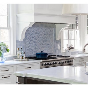 Complete Tile Collection - Vermeere Ceramics Backsplash with Herringbone Mosaic - Flooring Near Me - Clifton, New Jersey