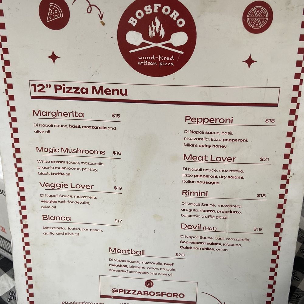 Pizza Bosforo - Menu - Pizza Near Me