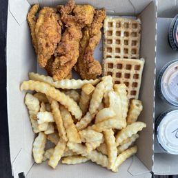 Chicken and waffles
