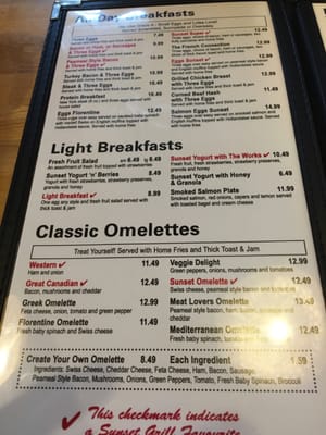 Menu photo 6 Sunset Grill Blue Mountains, ON