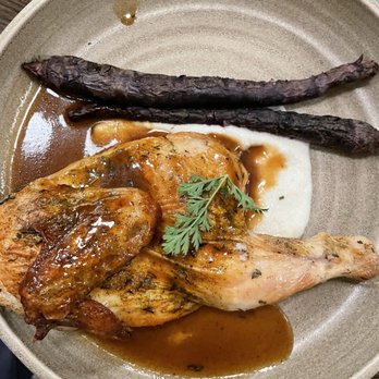 Lamplight Lounge - Herb-roasted Chicken with roasted purple carrots - New American Near Me - Anaheim, California Lamplight Lounge - Herb-roasted Chicken with roasted purple carrots - New American Near Me - Anaheim, California