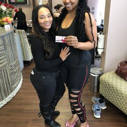 Vanitys House Of Beauty - Client selfie this beautiful lady got a gel manicure,and regular pedicure an loved her services.