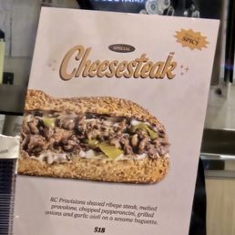 The advertised Cheesecake they claim their sandwich mimics!