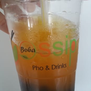Gossip Tapioca - Passion fruit green tea with overcooked boba. - Vietnamese Near Me - West Valley City, Utah Gossip Tapioca - Passion fruit green tea with overcooked boba. - Vietnamese Near Me - West Valley City, Utah