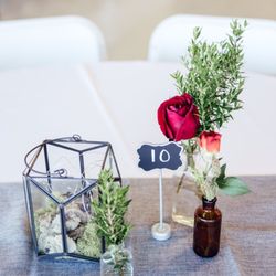 Love Jones Wedding & Events Planning - Centerpieces on guest tables