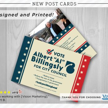 Vision Marketing - Post Card Design and Printing! - Printing Services Near Me - Forest, Virginia