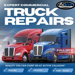 Active Collision: Your Trusted Collision Repair Partner for All Vehicles - Commercial Trucks Welcome!
