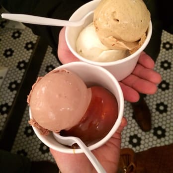 Morgenstern's - Salted caramel + salted chocolate w/ salted caramel sauce; coffee crisp + Madagascar vanilla - Ice Cream & Frozen Yogurt Near Me - New York, New York Morgenstern's - Salted caramel + salted chocolate w/ salted caramel sauce; coffee crisp + Madagascar vanilla - Ice Cream & Frozen Yogurt Near Me - New York, New York