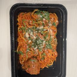 Spaghetti marazano with meatball Spaghetti marazano with meatball