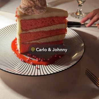 Carlo & Johnny - Pink Ribbon cake!! - Steakhouses Near Me - Cincinnati, Ohio