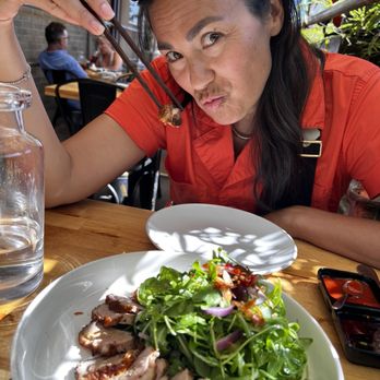 Ba Sa - My friend in her eating mode. - Vietnamese Near Me - Bainbridge Island, Washington