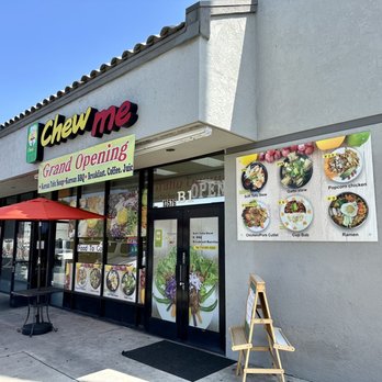 Chew Me - Outside, located in a busy strip mall. - Korean Near Me - Garden Grove, California Chew Me - Outside, located in a busy strip mall. - Korean Near Me - Garden Grove, California