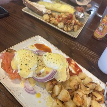 First Watch - Egg Benedict with smoked salmon... so good! So much flavor in the potatoes! - Cafes Near Me - Phoenix, Arizona First Watch - Egg Benedict with smoked salmon... so good! So much flavor in the potatoes! - Cafes Near Me - Phoenix, Arizona