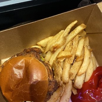 Climate Pledge Arena - Big Chicken Sandwich with fries - Stadiums & Arenas Near Me - Seattle, Washington Climate Pledge Arena - Big Chicken Sandwich with fries - Stadiums & Arenas Near Me - Seattle, Washington