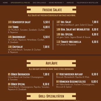 Idil Grillhaus - Karte - German Near Me - Stade, NI Idil Grillhaus - Karte - German Near Me - Stade, NI