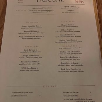 Pascual - Menu - Mexican Near Me - Washington, DC, District of Columbia Pascual - Menu - Mexican Near Me - Washington, DC, District of Columbia