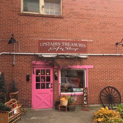 Upstairs Treasures - Easy to miss that pink door around the corner!