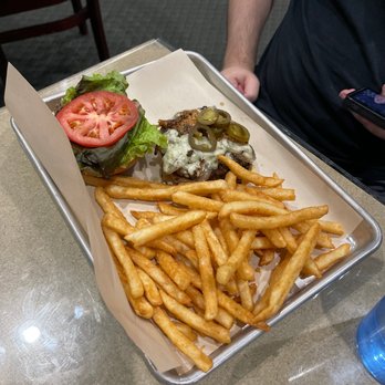That Dam Place - Electric chair burger. Sooo good - American Near Me - Folsom, California That Dam Place - Electric chair burger. Sooo good - American Near Me - Folsom, California