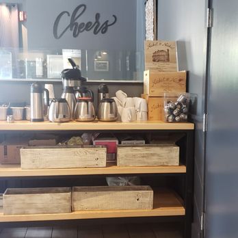 The Post - Coffee and supply station near rear of restaurant - Comfort Food Near Me - Los Altos, California The Post - Coffee and supply station near rear of restaurant - Comfort Food Near Me - Los Altos, California