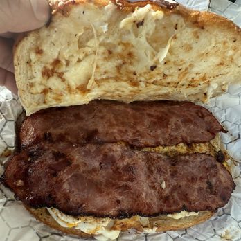 Acetisserie Chickn - Breakfast sandwich with turkey bacon. - Mediterranean Near Me - Palmdale, California Acetisserie Chickn - Breakfast sandwich with turkey bacon. - Mediterranean Near Me - Palmdale, California