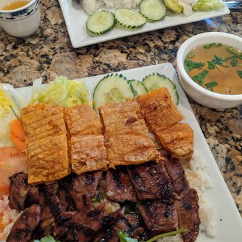 Pho So 1 Boston - com tam thit dau hu ky (broken rice with pork and fried bean curd) - Vietnamese Near Me - Randolph, Massachusetts Pho So 1 Boston - com tam thit dau hu ky (broken rice with pork and fried bean curd) - Vietnamese Near Me - Randolph, Massachusetts