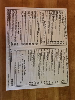 Menu photo 3 Little Tony's Grosse Pointe woods, MI